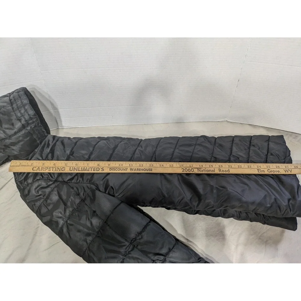 Spyder Quilted Hooded Puffer‎ Jacket Child's Large 12-14 Black Winter Warm Coat